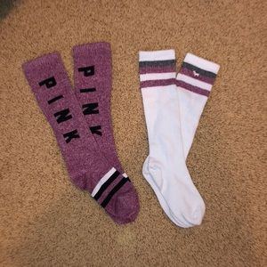 2 PAIRS OF PINK SOCKS
